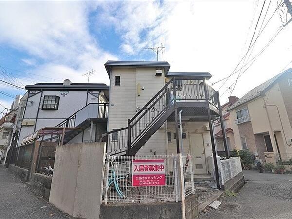 外観 角地に建つ建物