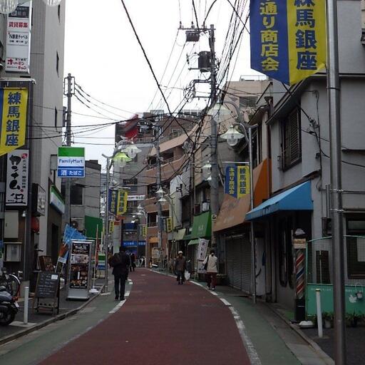 銀座商店街 北口にある昔からの商店街