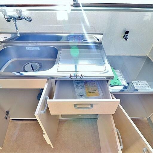 キッチン 2口コンロの置けるキッチン