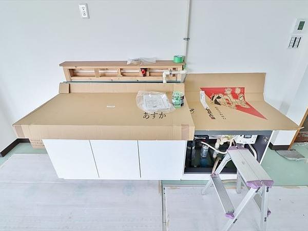 キッチン 室内設置のキッチン