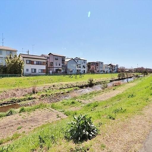 黒目川 目の前の黒目川