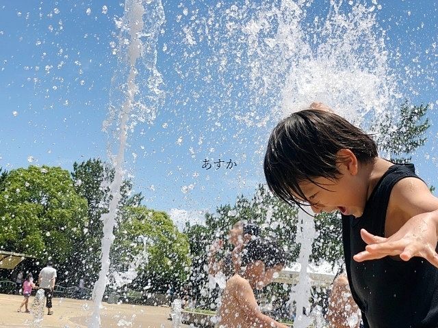 水遊びを楽しもう！西東京市いこいの森公園